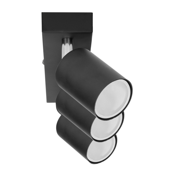 DOA SP 3 wall and ceiling light, GU10, max. 3x7W, IP20, black DOA SP 3 wall and ceiling light, GU10, max. 3x7W, IP20, black